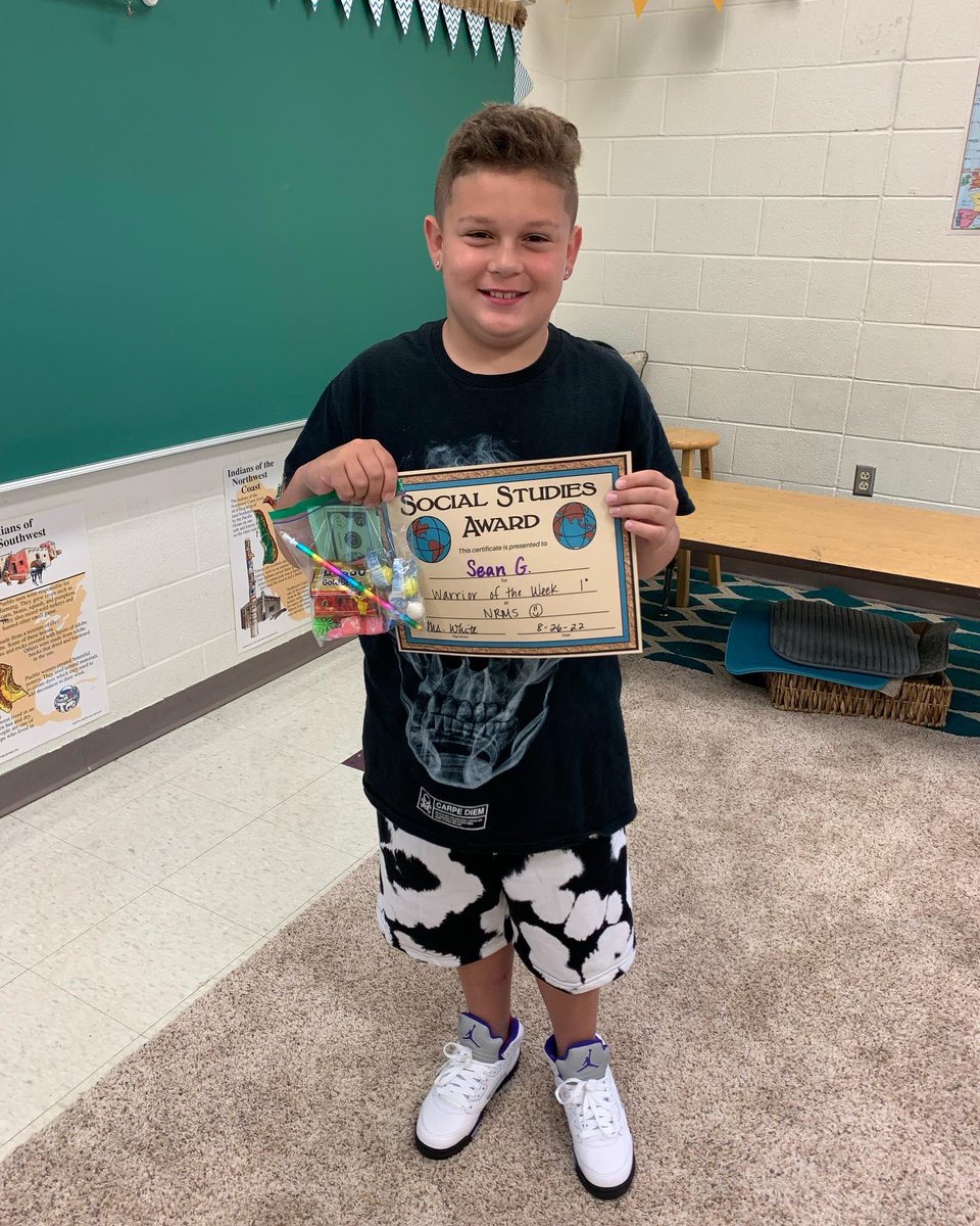 AmyHaraughty's tweet photo. Our very FIRST Warriors of the Week! I’m so impressed with these kids… perseverance, kindness, grit, generosity, integrity - they’re pretty incredible!! #NRinspiregreat #mavs #NoRoNation #explore5ss #beawarrior #everyday #werisetogether #ouradventure https://t.co/3znNwuJ4G0