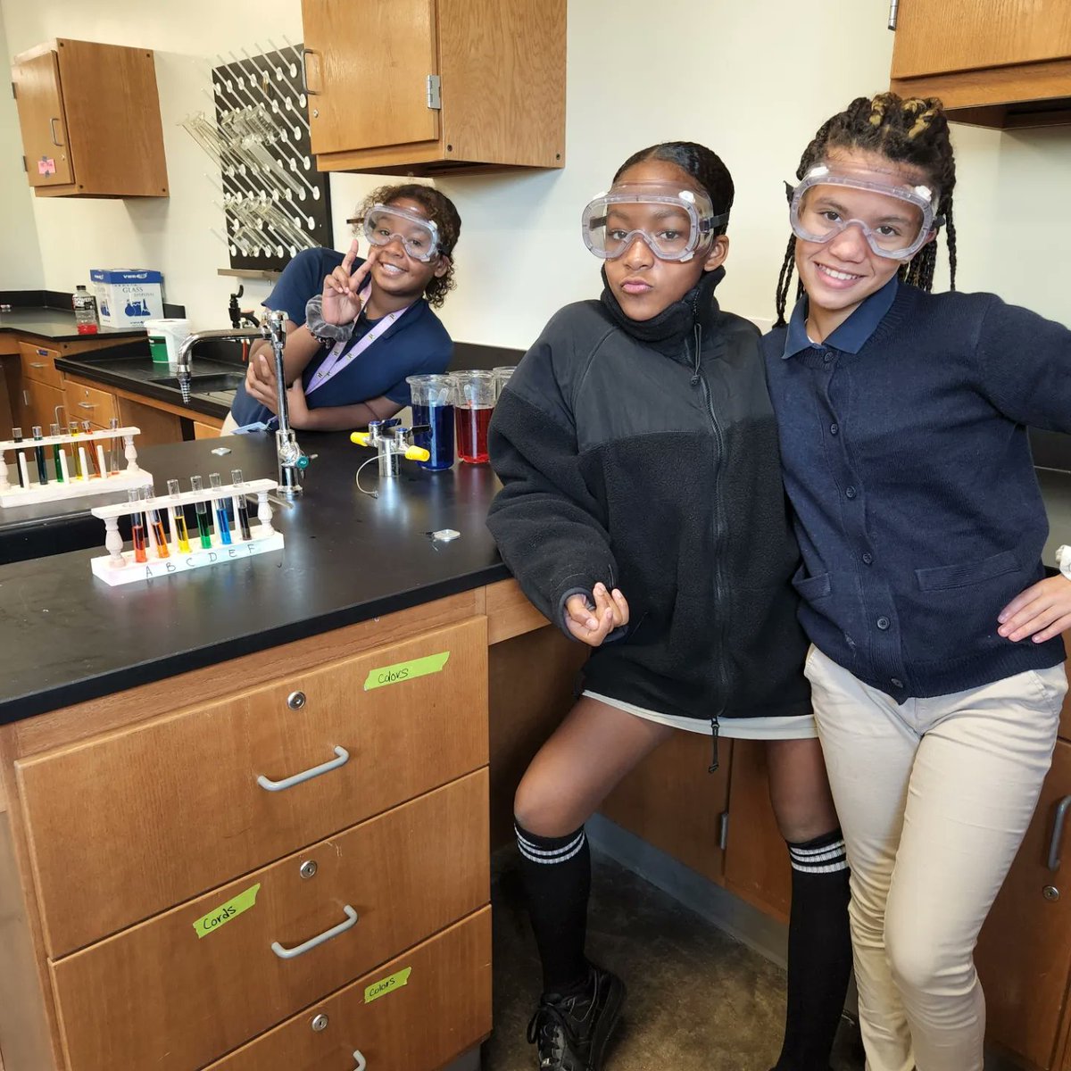 villa_sci's tweet photo. My students totally colored my world today πππ
#SamSide #SamHoustonMS #STEM #RainbowLab #Science https://t.co/EltVbLTnu6