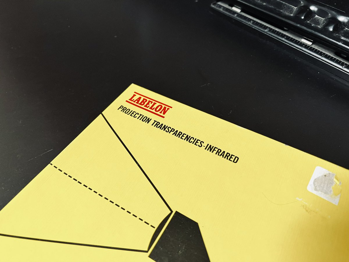 Sometimes the copy room is an archeological site. Who is still using an overhead projector?