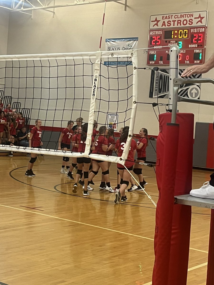 EastClintonAD's tweet image. EC 7th grade defeats CM by winning set three 25-23.  Great job Ladies!