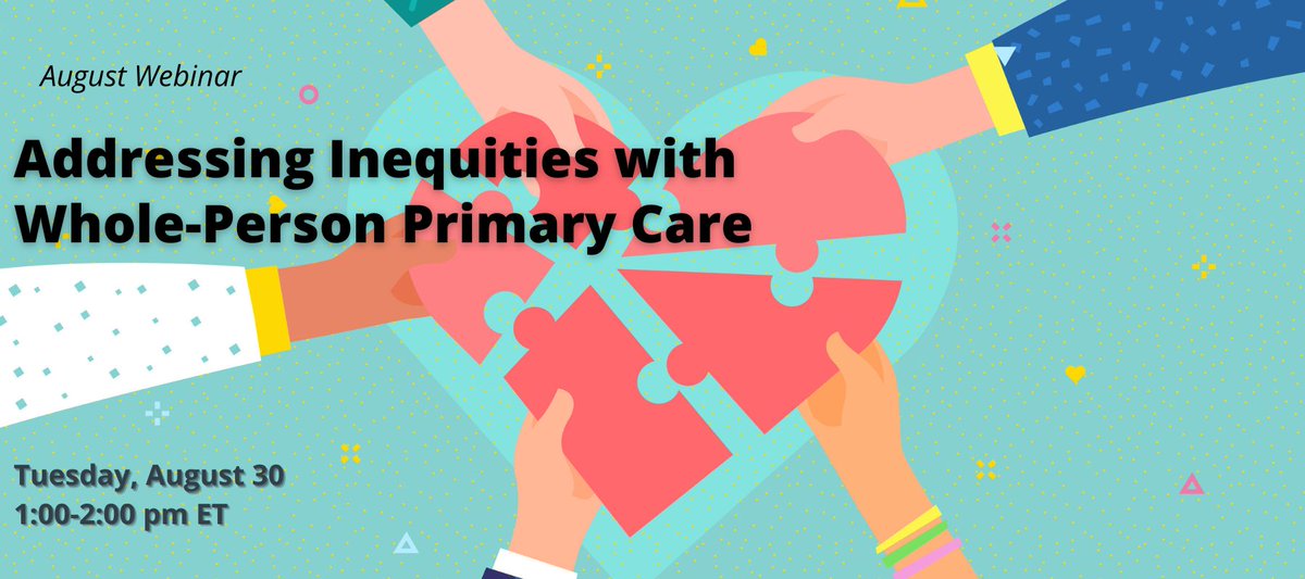 Tomorrow is webinar day! Let's discuss #healthcare and how whole-person #primarycare leads to less inequality. Register for free here: attendee.gotowebinar.com/register/41992…