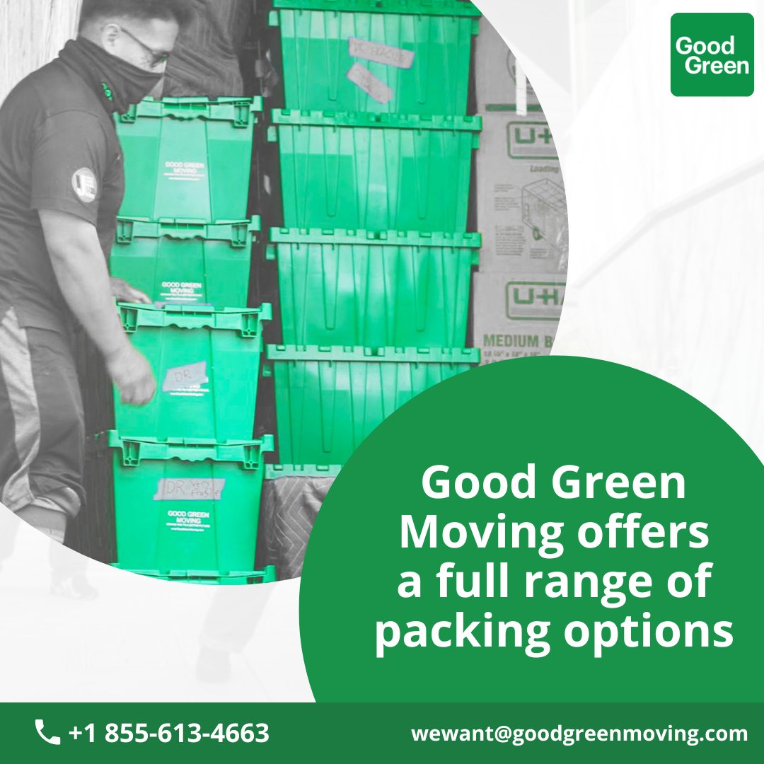 GoodGreenMoving's tweet photo. Whether we’re carefully handling crystal figurines, or lifting living room sofas, we’ll make your packing experience pleasant and organized. 😉💚

#housemoving #packing #housemover #homemover #homemoving #homepacking #safemoving #movingcompany #localmovers #goodgreen https://t.co/9EvdXEvQCU