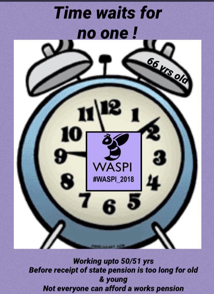 WaspiCastleford's tweet photo. #TickTock #Timewaitsfornoone #Weneedpromptaction #Actionspeakslouderthanwords #Compensationreminder @WCeredigion @WASPI_2018 @1950sOf @CarmPembs https://t.co/2HZ3TBufkt