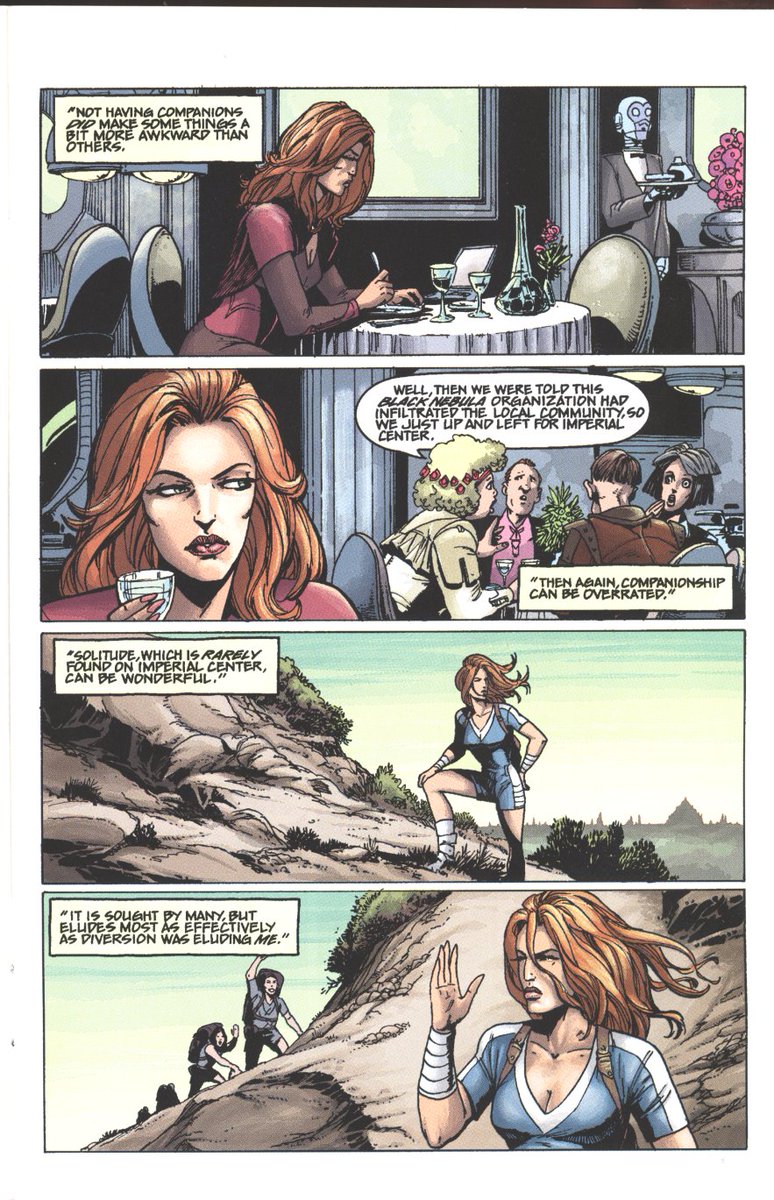 realmallard1's tweet photo. Mara Jade, By the Emperor's Hand comic. Need more Mara in comics. 💞🦆#MaraJadeMonday #MaraJadecomic #StarWars #StarWarsComics #MaraJade #EmperorsHand #Agent #ForceSensitive #Used #StolenLife #Survivor #LuckyLuke https://t.co/hRPn6kdSX2