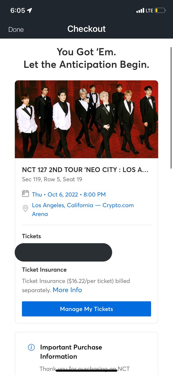 RenjunsWoahs's tweet photo. Hey everyone! So I was sad I didn’t get NCT 127 tickets so I bought one for LA for a fan that wasn’t able to get a good seat for face value! Dm for info! #NCT127_NEOCITY_THE_LINK #wtsnct127
#NCT127 #WTS #ncttickets #nct127inLA https://t.co/DkypiN5yXr