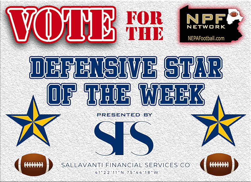 VOTE NOW for the Defensive Star of the Week presented by Sallavanti Financial Services. Nominees are Mason Clark, Matthew Cusatis, Cole Kakalecik, Joe Marranca, Dominico Spataro. Voting ends Thursday at midnight. nepafootball.com/2022-week-1-de…
