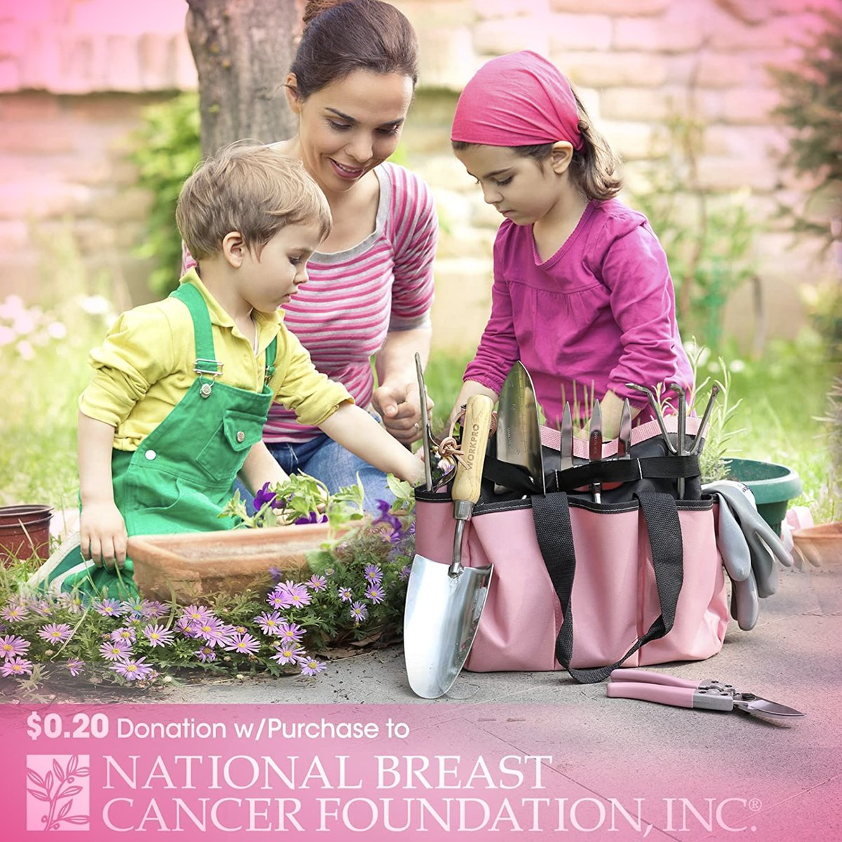workpro_tools's tweet photo. 🌱🌸 It's finally here! How do you feel about planting in pink! Our 7PC Garden set is now available in #pink! Every purchase results in a $0.20 donation to @nbcf, what could be better! #prettyinpink
👛 Find it on Amazon! https://t.co/rWQRp2rYzz
#workprotools #pinktoolsforhope https://t.co/3FyjmakQJe
