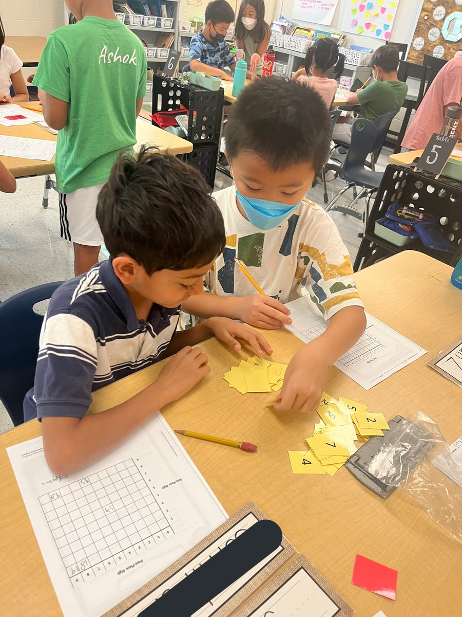 HaycockMrsW's tweet photo. Today we explored place value and played Card Capers from Project M3! https://t.co/I2oONjY1RR