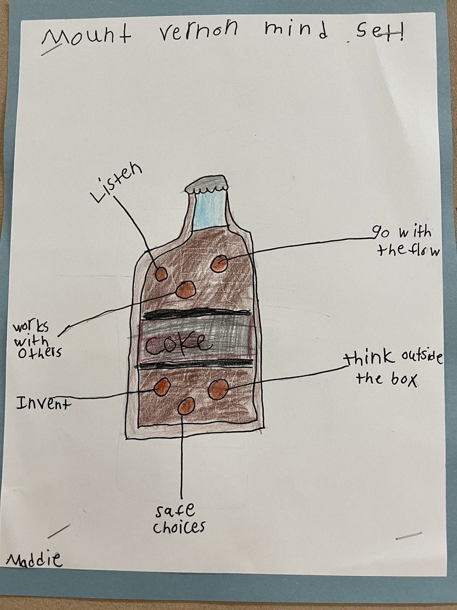 klundstromatmv's tweet photo. When G 3 students capture the #MVMindsets in their own way, it all makes sense! Storytelling is sense making. #TheMVSchool #creative https://t.co/fb1AKQXs0P