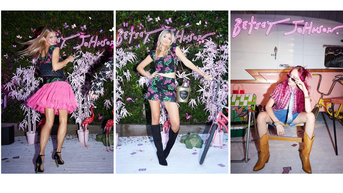 icon_pr's tweet photo. .@carmellarose, #DevoreLedridge, @_joycorrigan, #LexieStevenson, @SophiaTreadway attend Betsey Johnson’s (@xoBetseyJohnson) 80th Birthday Party! 💗🦩🎂✨
#BetseyJohnson #CarmellaRose #JoyCorrigan #SophiaTreadway #Fashion #ICONPR https://t.co/gHvAkCordD