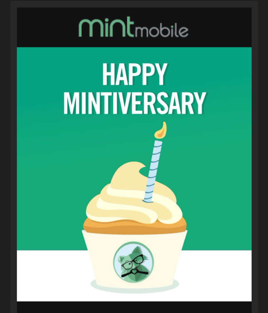 It's my 1 Year #Mintiversary of telling <a href="/Verizon/">Verizon</a> to kick rocks and making the switch to <a href="/Mintmobile/">Mint Mobile</a>.
Best. Decision. Ever.
#ZeroRegrets
#MakingBetterLifeChoices
#LivingMyBestLife
#AllTheCoolKidsAreDoingIt
#YouKnowYouWantTo
😎