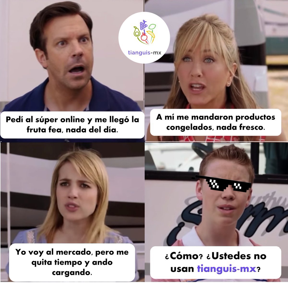 ¡No te compliques! Con <a href="/MxTianguis/">Tianguis-mx</a> haces el mandado inteligente... 😎 #MásRico #MásJusto #MásFácil

#meme #humor #delivery #comerciojusto #startup #rt #hacks