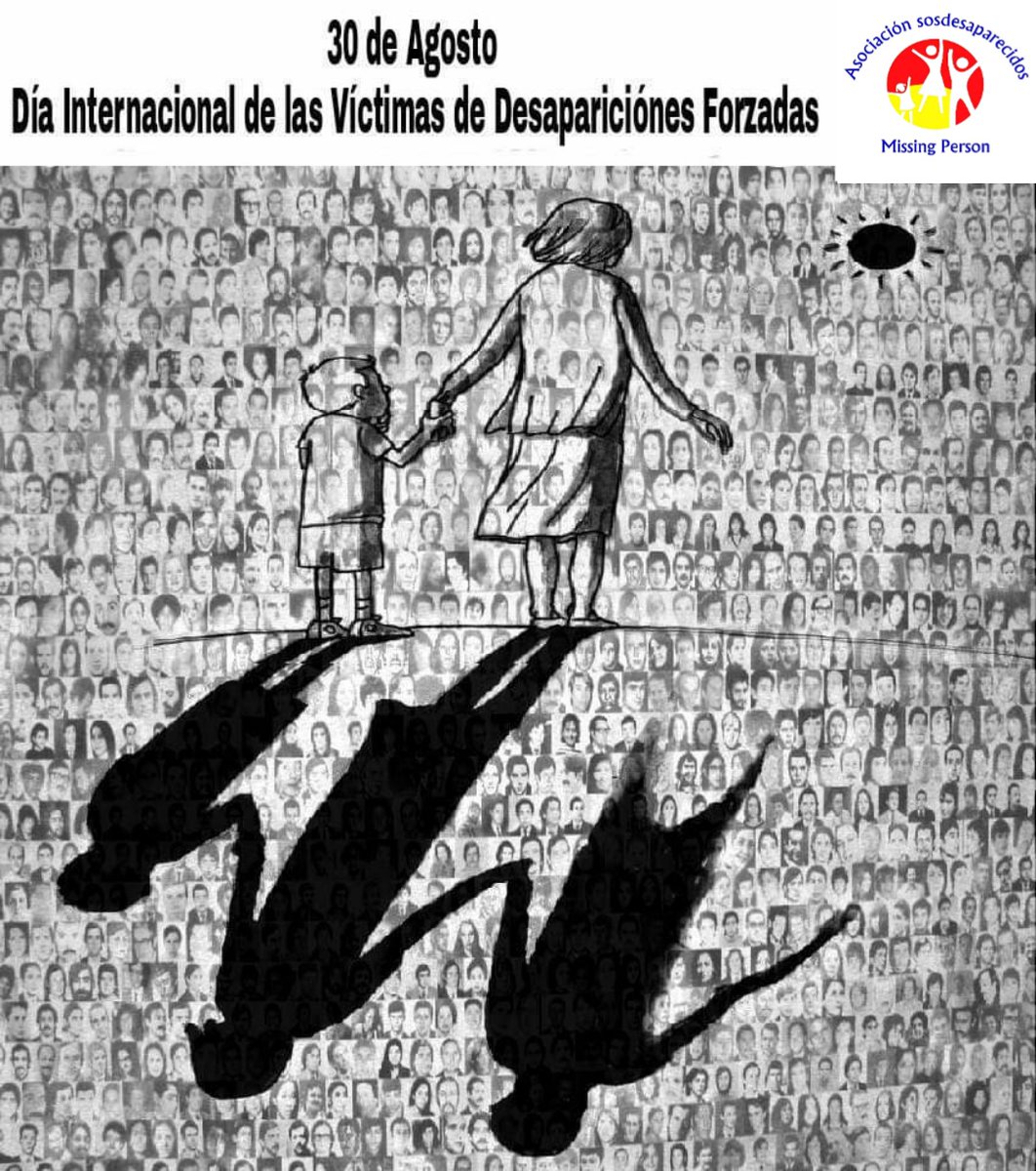 sosdesaparecido's tweet photo. 30 de agosto Día Internacional de las Víctimas de Desapariciones Forzadas.
Desde Sosdesaparecidos, queremos mandar nuestro abrazo a esas familias de todas partes del mundo, q despiertan todos los días con la esperanza de conocer el paradero de su serer querido desaparecido https://t.co/zWCOIMXvhw