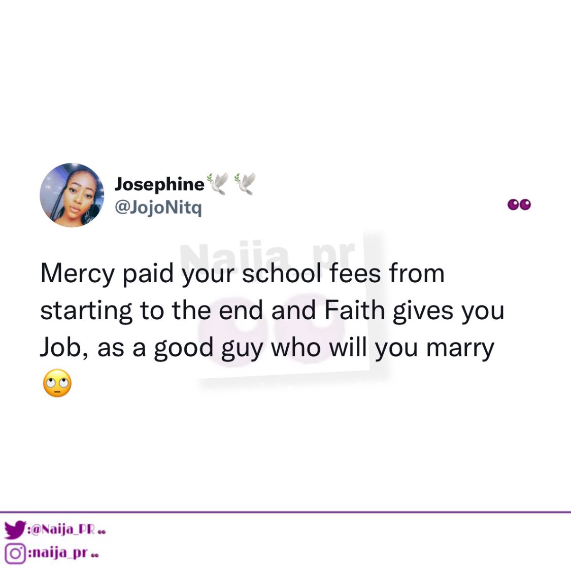 Naija_PR's tweet photo. Who will you marry?🤔 https://t.co/g2R4WAYflu