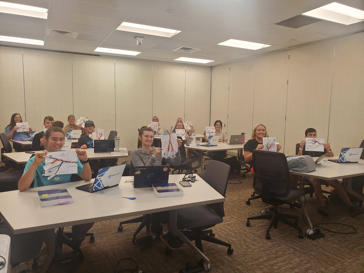 KatieAndersonSD's tweet photo. @DSUteach students built models of Scarborough's Reading Rope in class as we discussed evidence based reading practice and the transition from novice to skilled reader. #scienceofreading #teachersintraining https://t.co/dNo86QjPtp