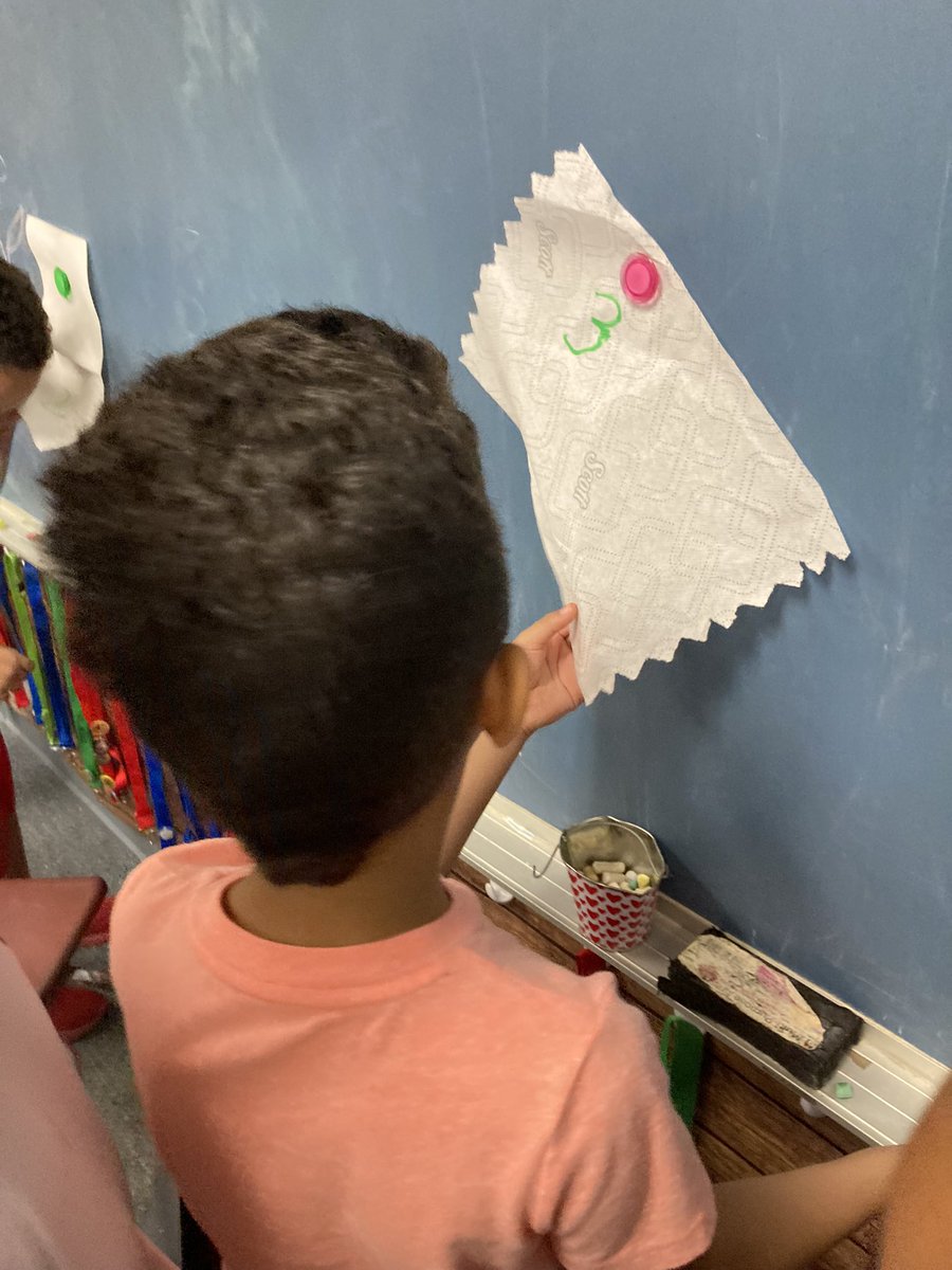 First common experiment with the SOBOL Stars- observing paper towels before forming our hypothesis- which one is strongest? <a href="/TimbercrestElem/">Timbercrest Elementary School</a> #vcsscientists