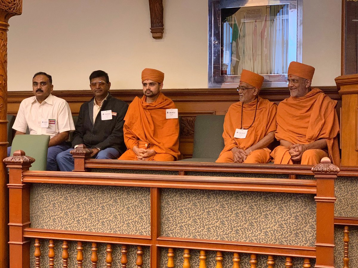 ninatangri's tweet photo. Welcome and thank you to His Devine Holiness P.P Premswaroop Swamiji for blessing my office at Queens Park today. https://t.co/xj2DiVZvjn