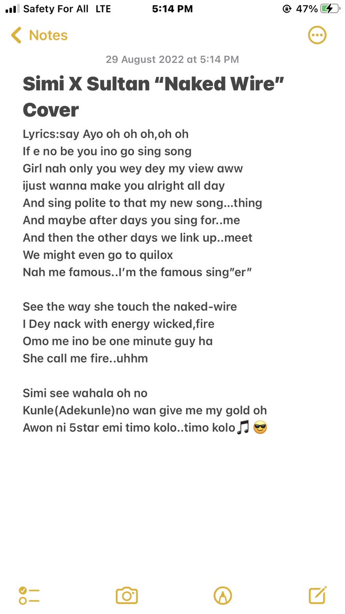 sultanafroboi's tweet photo. Lyricstogo😅
#sultanayo #sayayo #sultanafroboy #simi https://t.co/n6ZgF1Tq7u