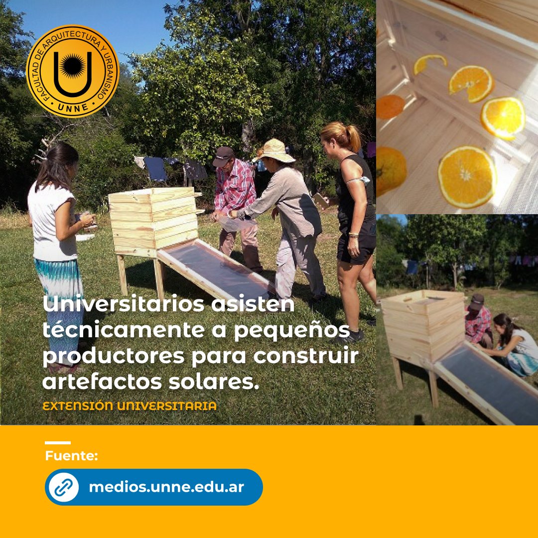 Universitarios asisten técnicamente a pequeños productores para construir artefactos solares
Fuente: medios.unne.edu.ar/2022/08/23/uni…