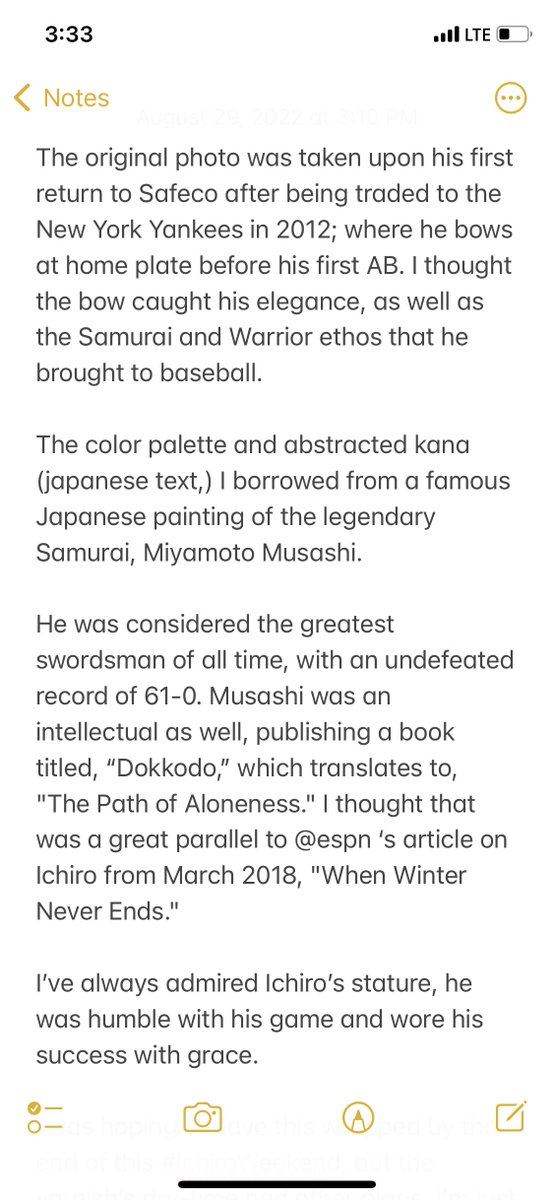 _acodd's tweet image. Congratulations on your legendary career 🥋

“The Bow”
Spray Paint on Plywood, Matted &amp;amp; Framed
Portrait of #IchiroSuzuki 
43.5” x 53.5”
