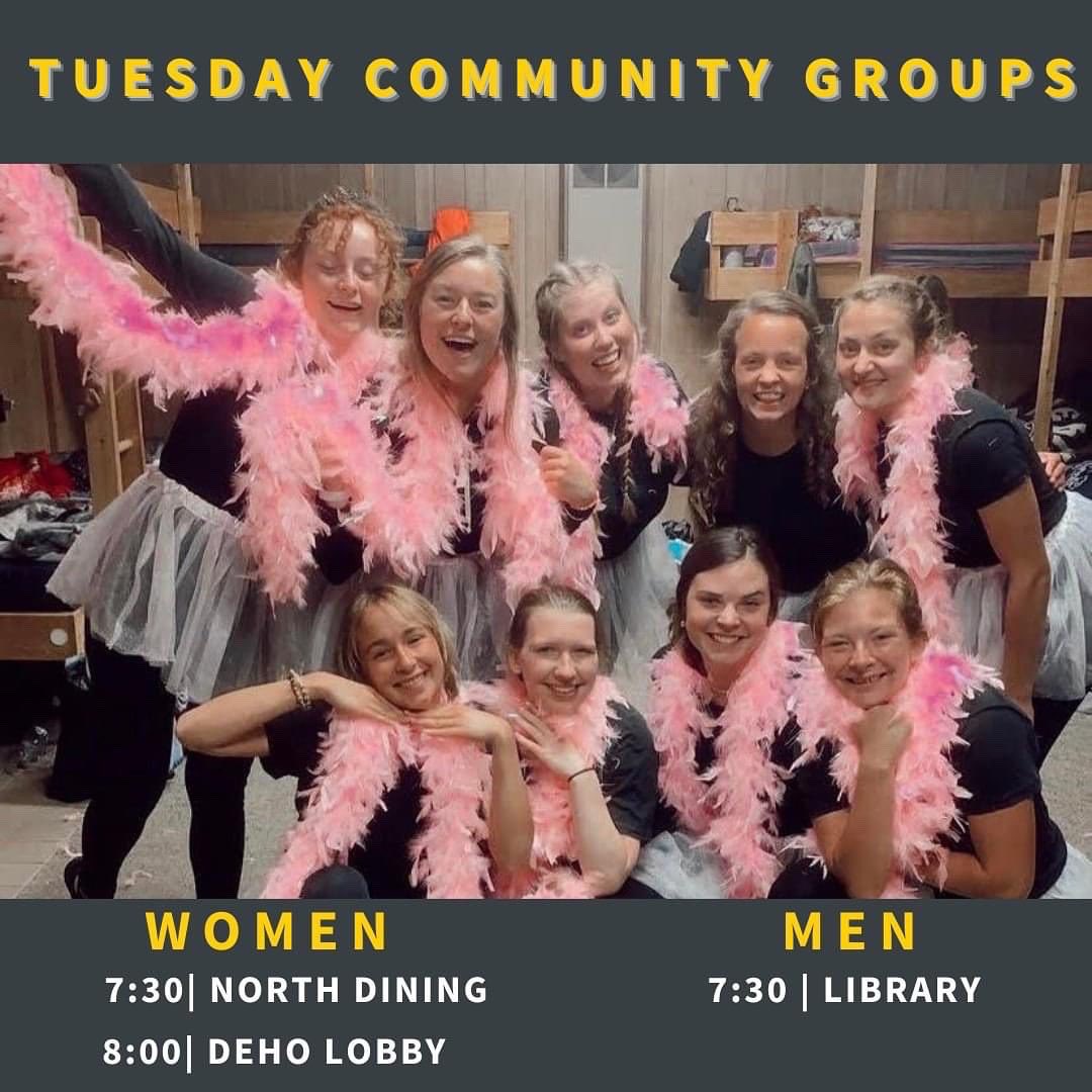 ballstatecru's tweet photo. We have Community Groups starting this week! https://t.co/VhX6RmWLR6
