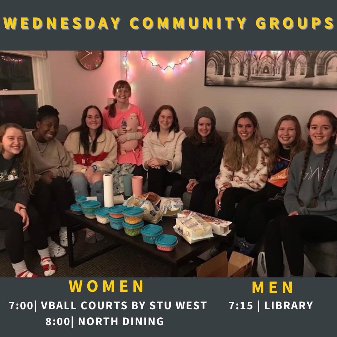 ballstatecru's tweet photo. We have Community Groups starting this week! https://t.co/VhX6RmWLR6