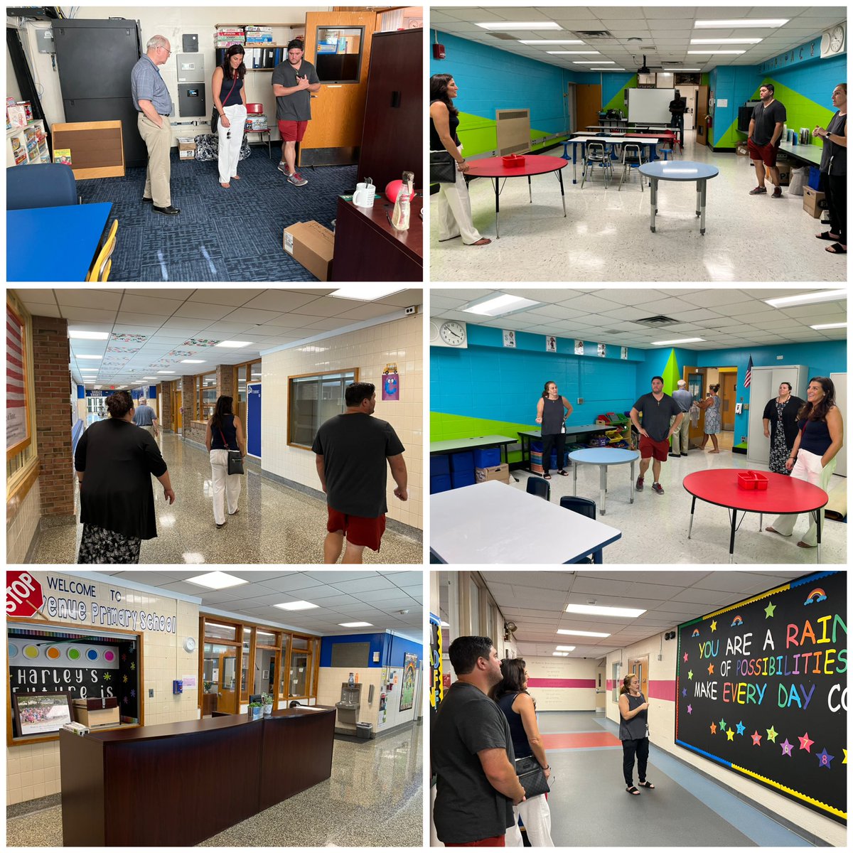 Thank you to <a href="/jamestomeo1321/">James Tomeo</a> and <a href="/HMammolito/">Heather Mammolito</a> for representing the BOE and declaring our schools ready for the return of students and staff. Kudos to our custodial, maintenance and grounds teams for a very productive summer!! #WelcomeBack2022 #ElwoodPride