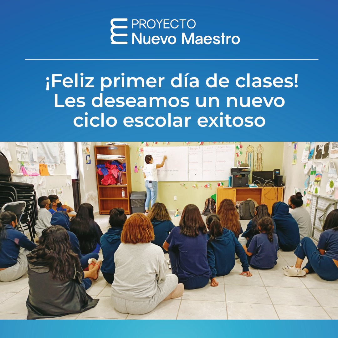 #DocentesPNM En proyecto Nuevo Maestro queremos desearles un nuevo ciclo escolar lleno de momentos de aprendizaje y colaboración.