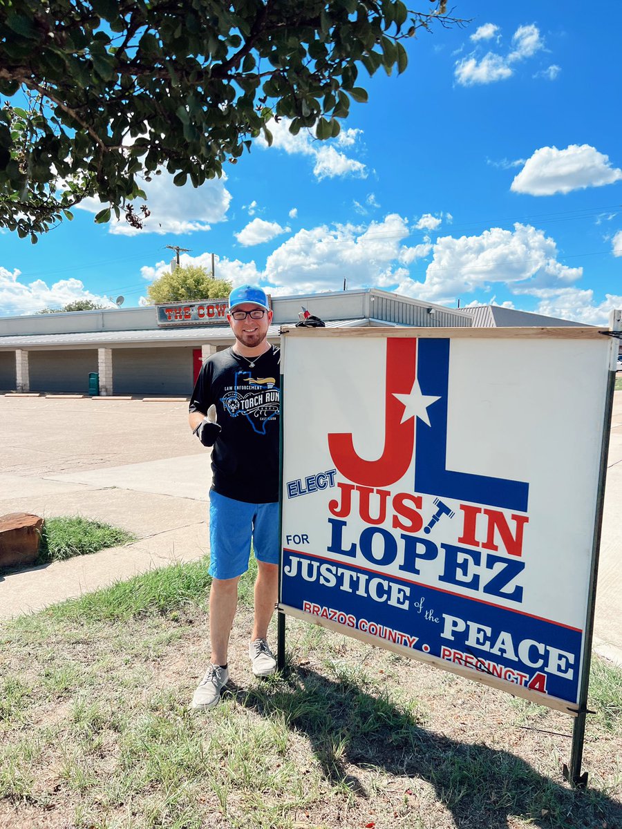 VoteJustinLopez's tweet photo. Thank you John Crouse and Kimberly Crouse for requesting your sign at The Cowboy Club in precinct 4. I appreciate your support! 

#votejustinlopez
#thecowboyclub https://t.co/BzIxVEyI6N