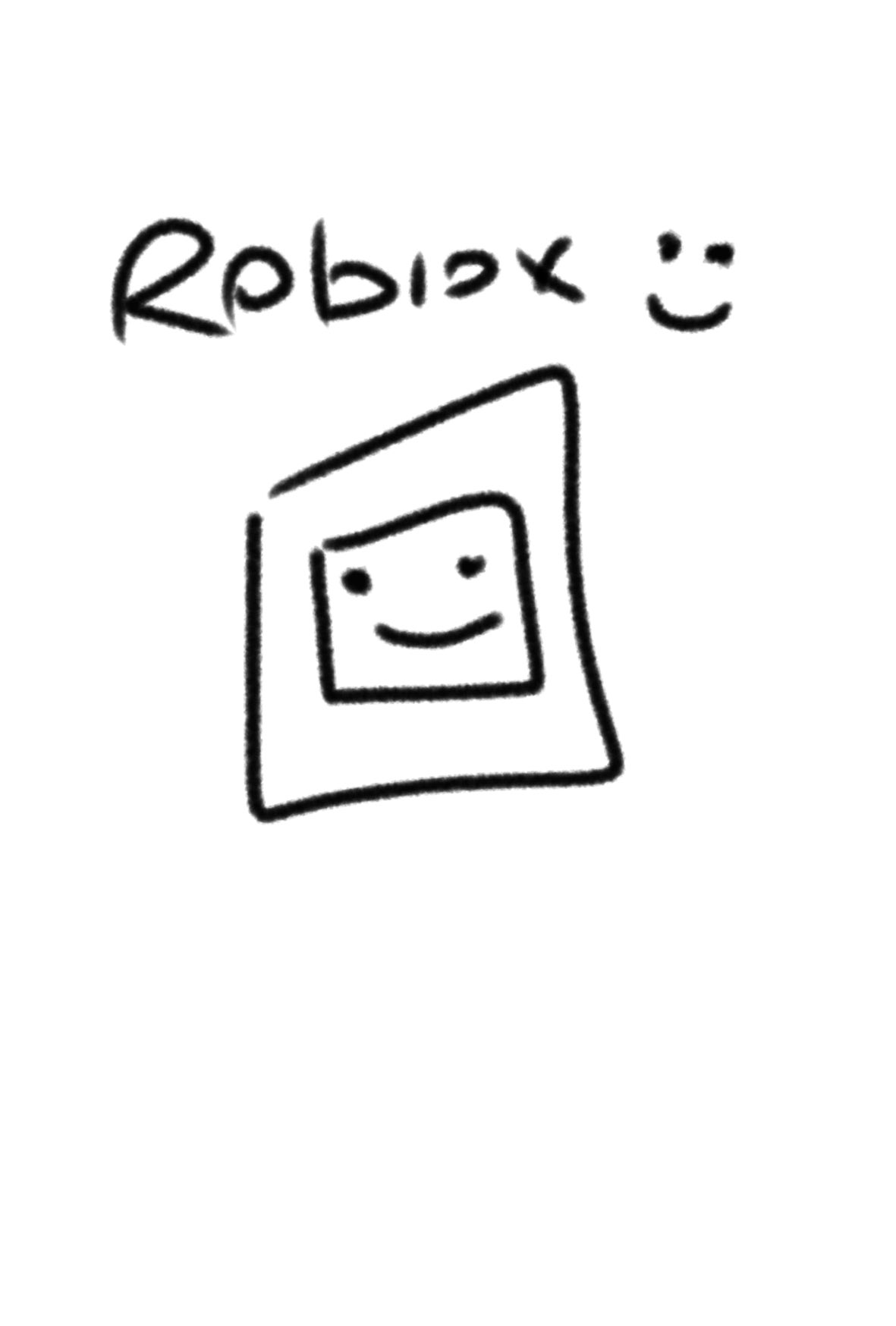 How to Draw Roblox Logo Easy 