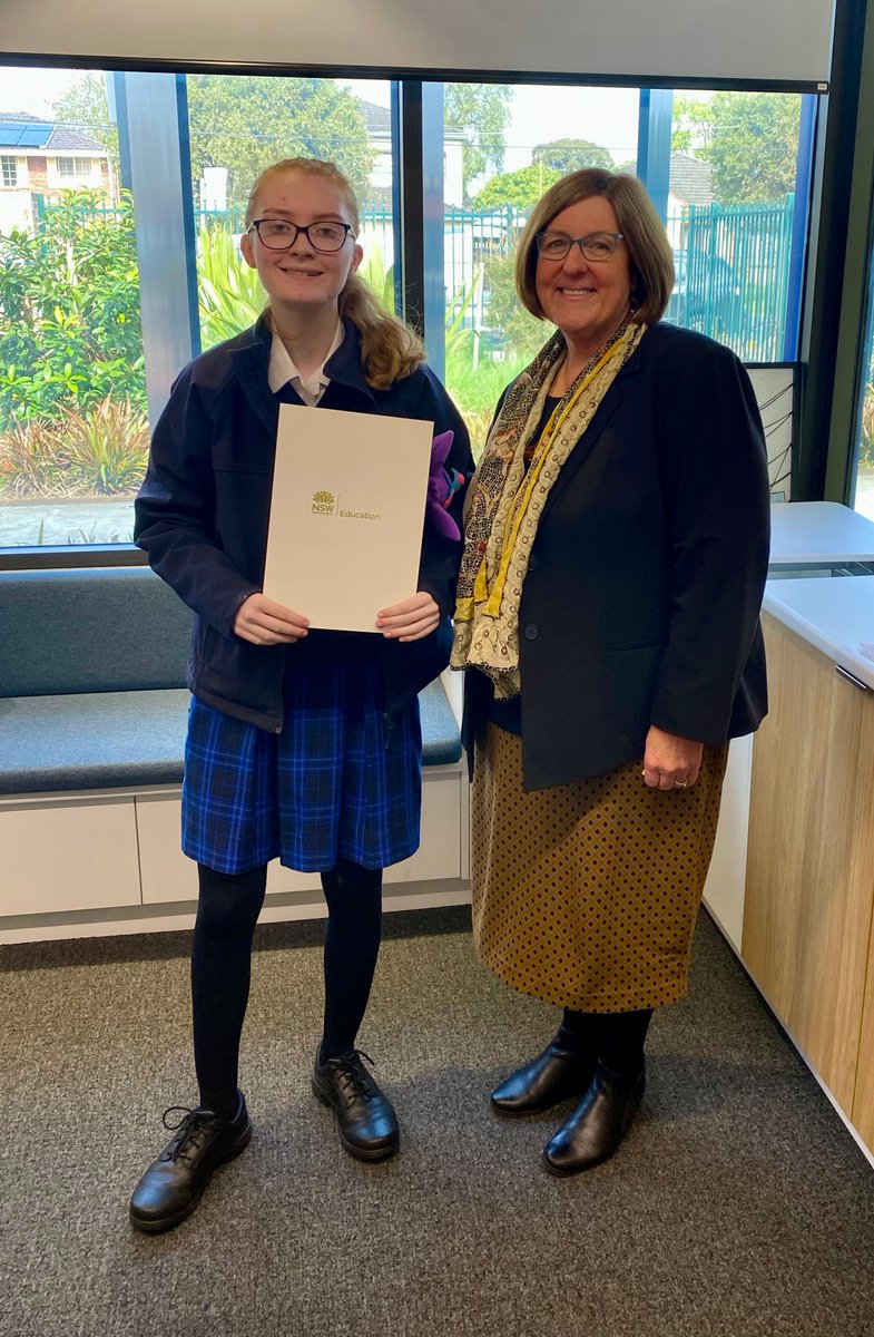Canley Vale High School (@canleyvalehs) on Twitter photo The Executive Director, @DebSummerhayes visited our school to present a letter of thanks to our Year 8 student Bella, and her family for giving such an honest and beautiful insight of her time here at Canley Vale High School.
@DeborahSantucci <a href="/lisaporter555/">Lisa Porter</a> <a href="/NSWEducation/">NSW Dept of Education</a> The Executive Director, @DebSummerhayes visited our school to present a letter of thanks to our Year 8 student Bella, and her family for giving such an honest and beautiful insight of her time here at Canley Vale High School.
@DeborahSantucci <a href="/lisaporter555/">Lisa Porter</a> <a href="/NSWEducation/">NSW Dept of Education</a>