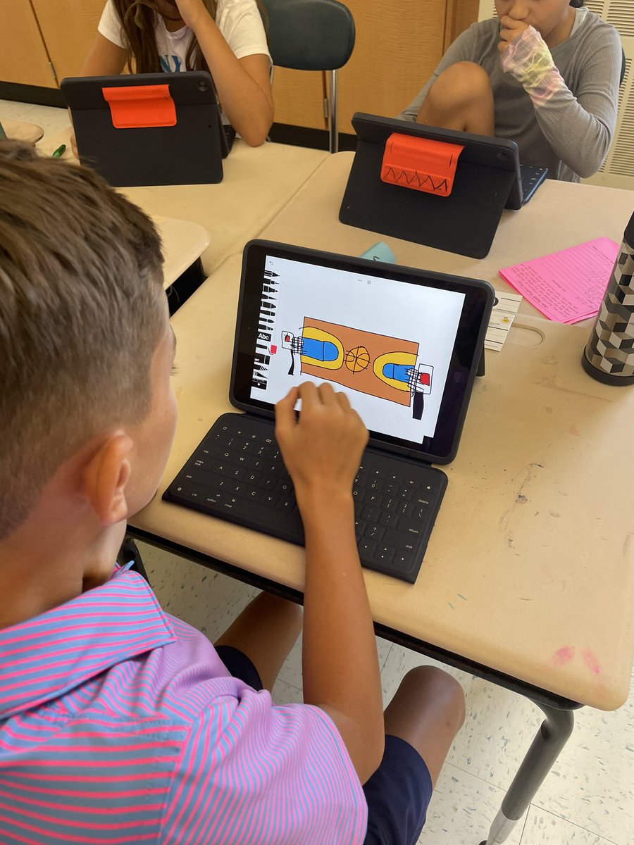 A first day highlight: Pictionary with a twist! Lots of smiles and laughs as we guessed the answers to some “get to know you” questions. Loved learning about this awesome group of 5th graders! #WCASDcreates #EveryoneCanCreate <a href="/FernHillES/">Jenni Southmayd</a>