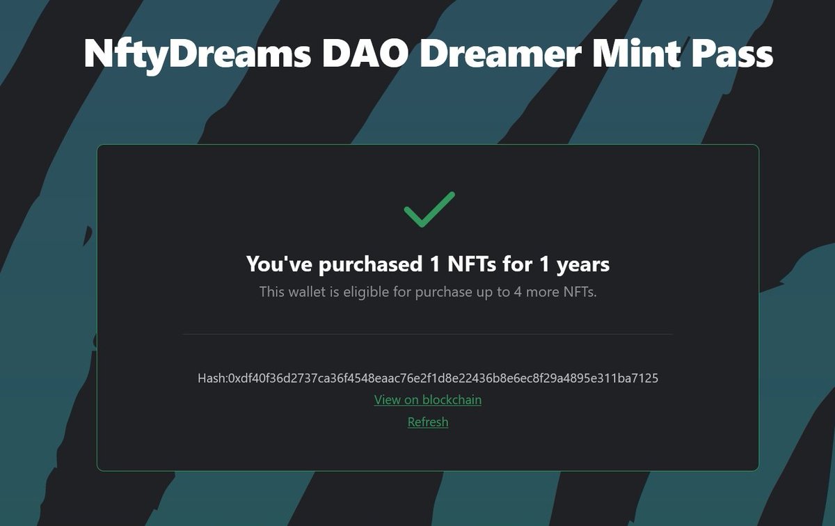 JimeNuska's tweet photo. Happy to be part of this DAO for artists. What @NftyDreams proposes is immense and already has a global reach. We need people who build and engage.
Thank you @techbubble for your vision! ✨🙌🏼✨
#nftydreams #dreamernft #NFTCommunity #DAO #welook https://t.co/pZgvkmG3Hb