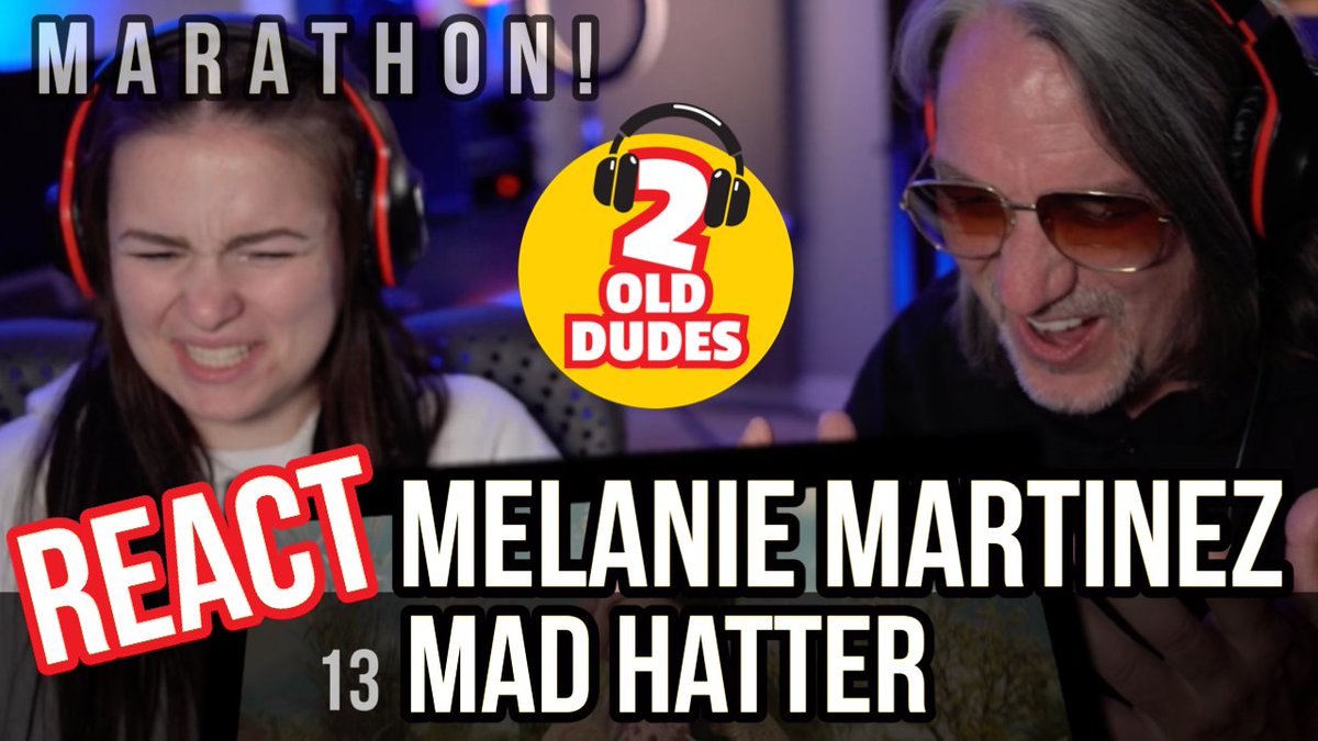TwoOldDudesTN's tweet photo. Melanie Martinez "Mad Hatter" https://t.co/1yN3gwtCZb Track 13 of our #MelanieMartinez #Marathon

#MadHatter #CryBaby #MusicVideo #reaction #twoolddudes reactionchannel https://t.co/EJEKzxa4uJ