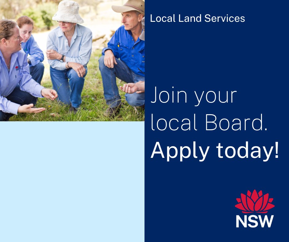 🤠 It’s not too late to throw your hat in the ring! Across NSW we have 23 Board positions available.

Applications close today. Head to lls.nsw.gov.au/board-recruitm… to find out how to apply.