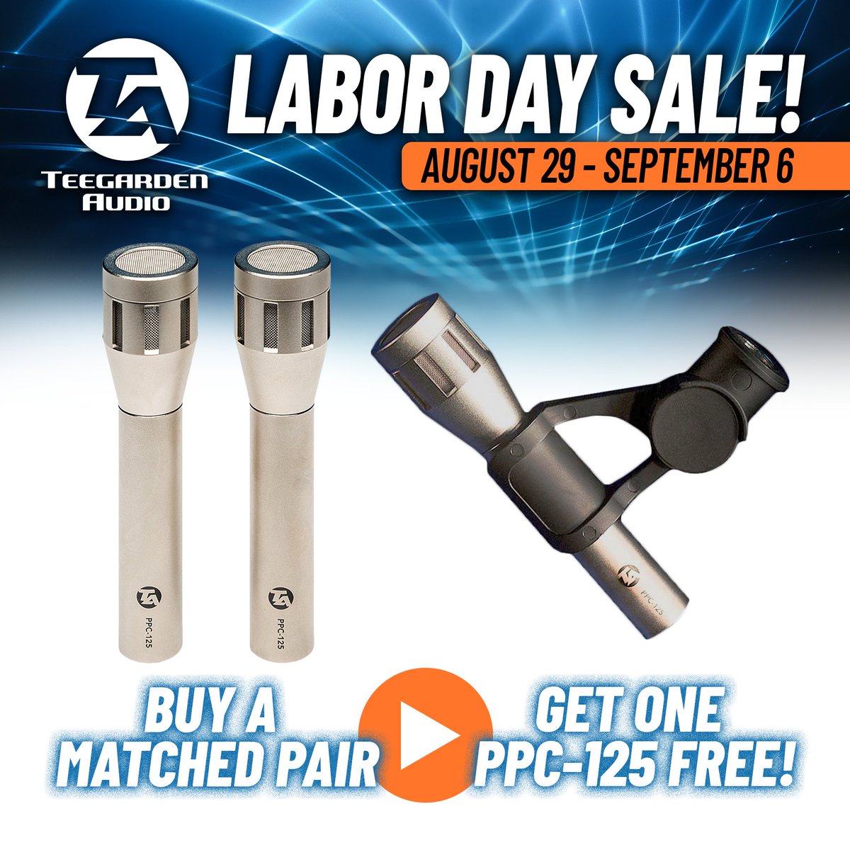 UltimateDAW's tweet photo. Buy a Matched pair of PPC125 microphones. And get one PPC125 microphone free.
https://t.co/9JuCSaiTzh
#Microphone #mic #ppc125 #teegarden https://t.co/7lKjuP3yDU