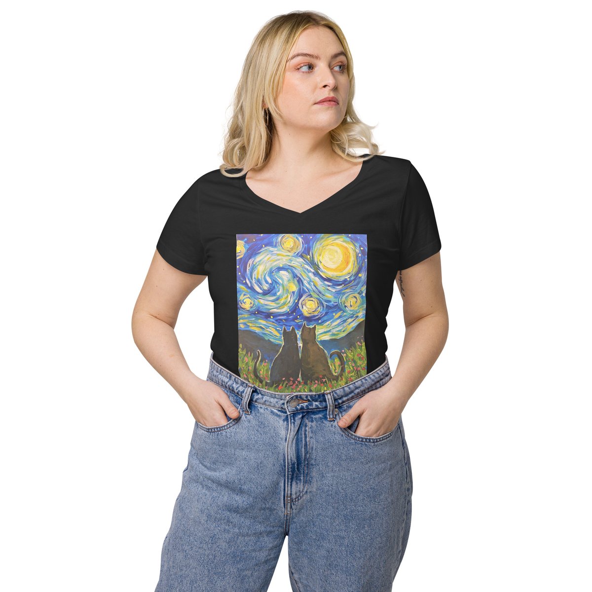 RockwallCouple1's tweet photo. What if Vincent van Gogh was a Crazy Cat Lady? 
We have a great selection of Starry Cat Nights Shirts. 
Check out the Cat Shirts and many others online Etsy https://t.co/v5tvtDuGC6 and eBay https://t.co/KuwT2Snuhm https://t.co/bjDRNfLOQl