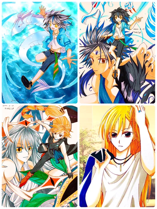 🌺始まりと終わり🍁  今月も沢山の方に見て頂けて幸せな日々でした💕💕💕 ミニ漫画が思ったより好評で嬉しかったのは記憶に新しいです💖✨  9月もどうぞ宜しくお願いします🌸 有難うございました🤗💕✨  #8月の終わりにあなたの作品見せてください #今月描いた絵を晒そう