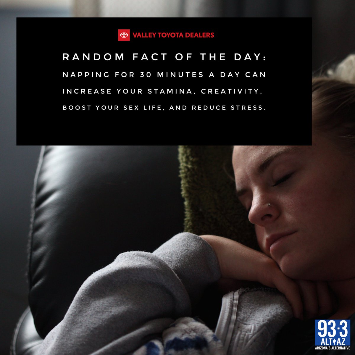 altaz933's tweet image. A nap sounds really nice right now 🥱😴 - @dustinaltaz #sponsored