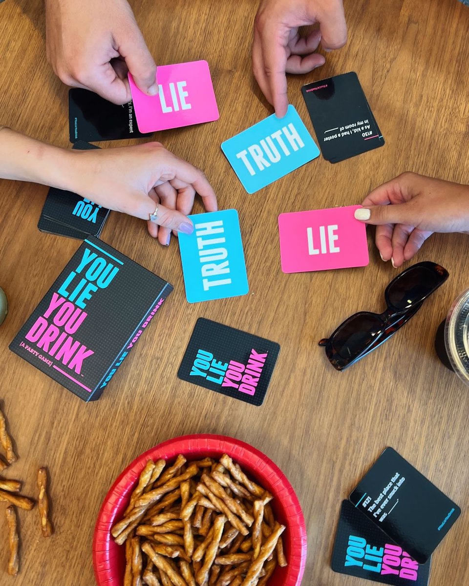 PlayDSSGames's tweet photo. Fill in the blank (with anything but “Pants on Fire”)

“Liar, Liar, ________ !!!”

#liar #truther #partygames https://t.co/Rsb1LoWcPN
