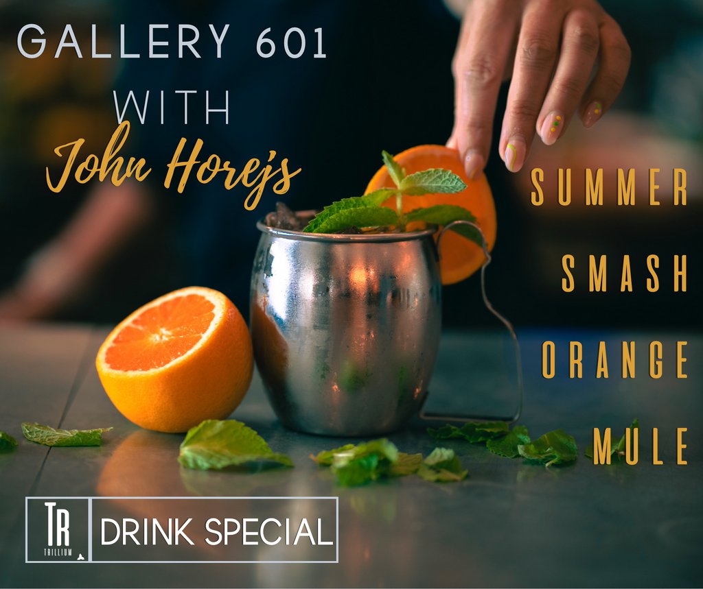 Quench your thirst with our one night only summer drink special! 🍊Our Summer Smash Orange Mule will be available this Thursday from 5-8pm along with a signing of the painting "Stanley Lake Morning" By John Horejs