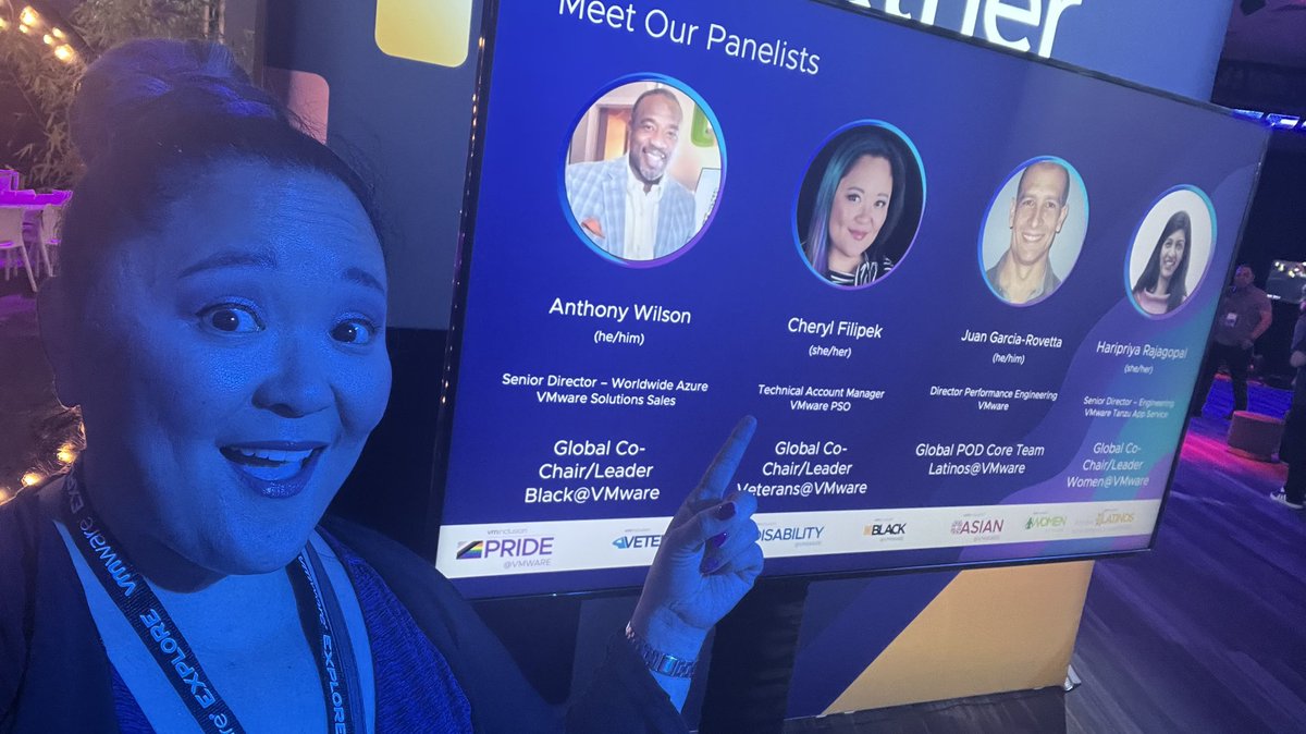 SillyCee's tweet photo. Hope to see you at our panel discussion about ERGs tomorrow at #VMwareExplore! #dei #PowerOfDifference #vmwarelife https://t.co/e66wk0FVT8