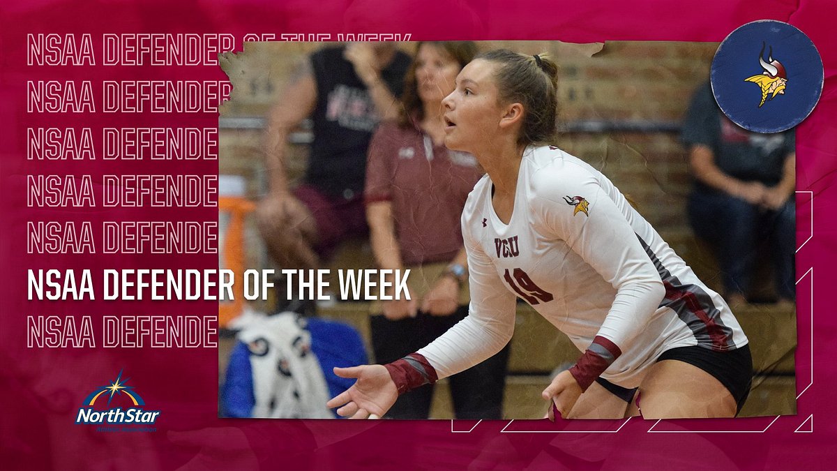 VCSUVikings's tweet photo. JayCee Richter has been named NSAA Volleyball Defender of the Week! She posted a career-best 28 digs in a 5-set victory over Briar Cliff and totaled 70 digs over the weekend. Congrats, JayCee! #VCSUVikingPride 🏐
Read more - https://t.co/qUO5DfdcWh https://t.co/BfSiUt1081