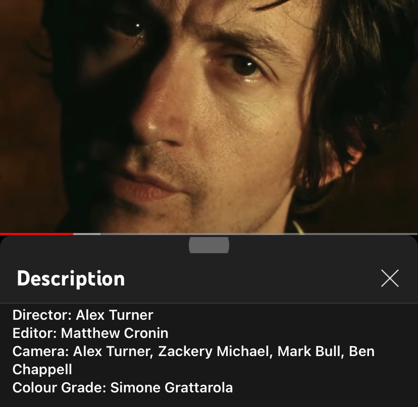 alexthourly's tweet photo. director: alex turner <3 https://t.co/nZYlPTdnKb