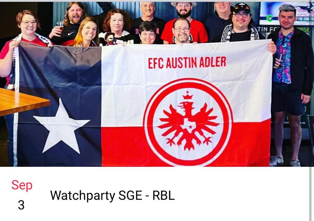 Eintracht fans, and fans of other lesser teams, join us this Saturday from 11 at Mr. Tramps on Research Blvd in Austin and watch with us as we trample Sugar Drink FC. 

m.facebook.com/events/4753557…