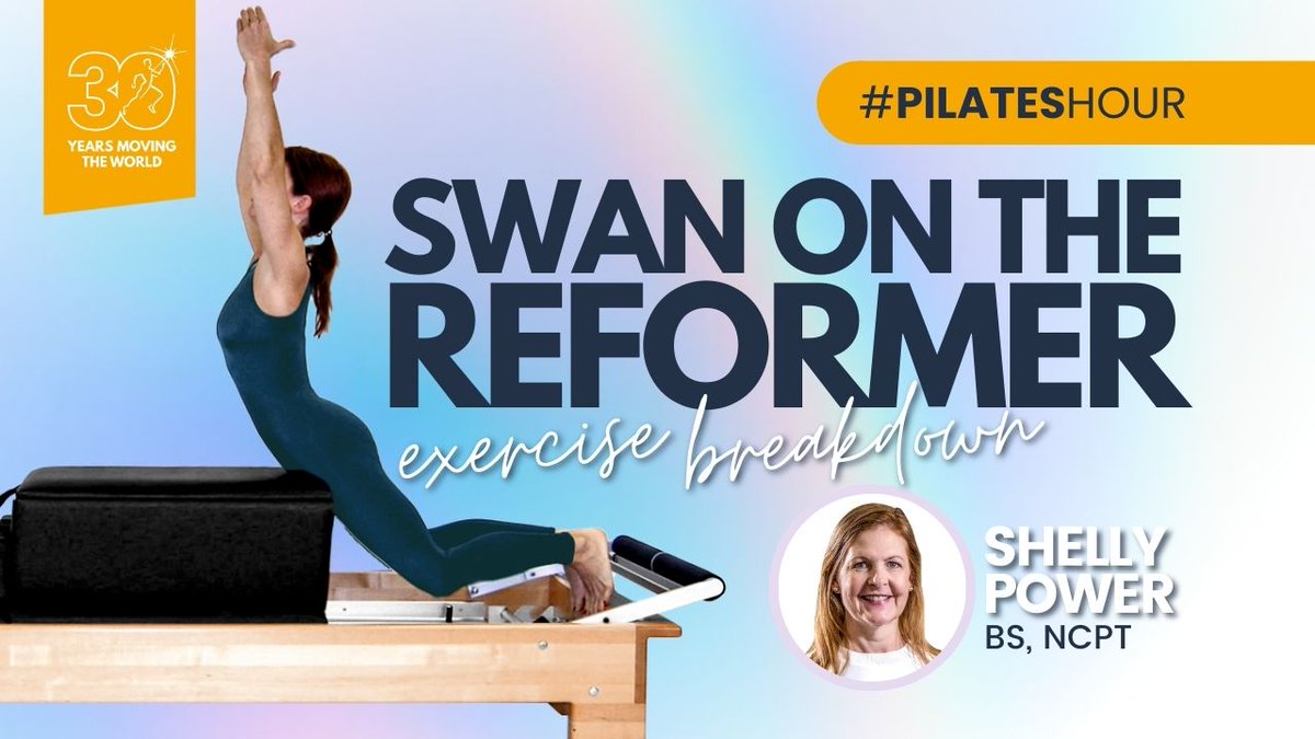 PolestarPilates's tweet photo. #PilatesHour: Swan on the Reformer, Exercise Breakdown - https://t.co/AlNJWgsJT3 https://t.co/o4PAVBizxE