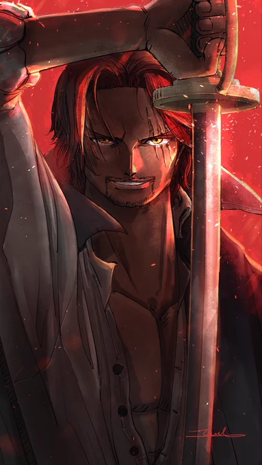 「来い...!!! / RED」#rkgk #OP_FILMRED #ワンピース #シャンクス #ONEPIECE #Shanks  #Onepiecefanart 
