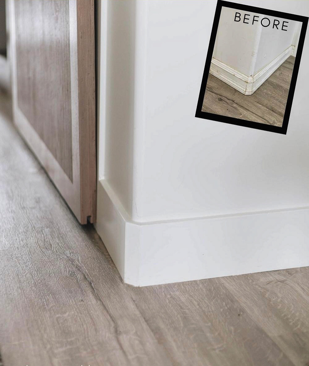 _floorandmore_'s tweet photo. Baseboards make big difference in home’s appearance! What’s your opinion? 
#floorandmore #sandiegoflooring #flooring #baseboard https://t.co/Lt6s3TPO90