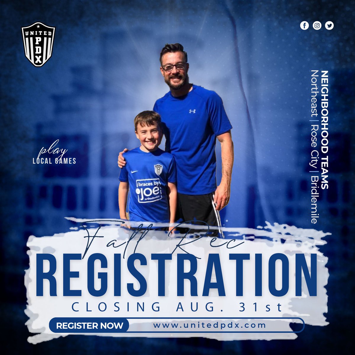 United_PDX's tweet photo. Registration for fall recreational soccer closes on Wednesday. Teams are filling up, so don’t wait any longer. Hit the link in our bio to get registered. #playunited #weareunited #morethanaclub #portlandsclub #unitedisthefuture https://t.co/OWraWmbYVD