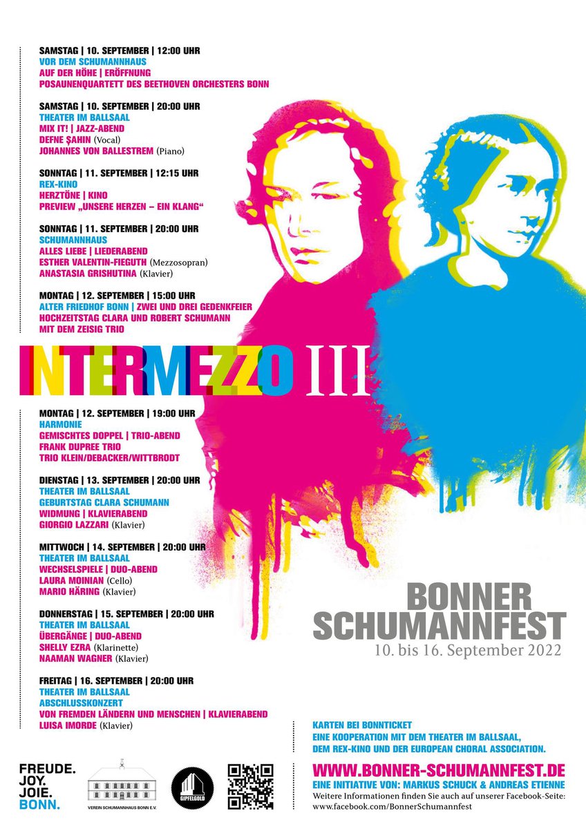 Bonner Schumannfest . Intermezzo III, 10.-16.9.2022